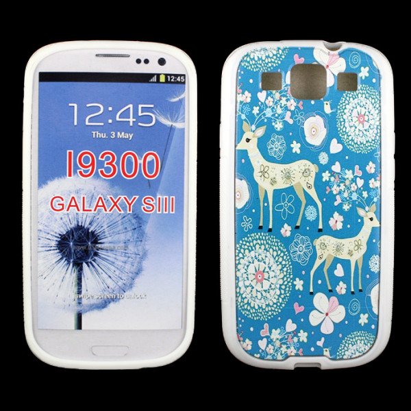 Wholesale Samsung Galaxy S3 Deer Gummy Design Case (Deer)